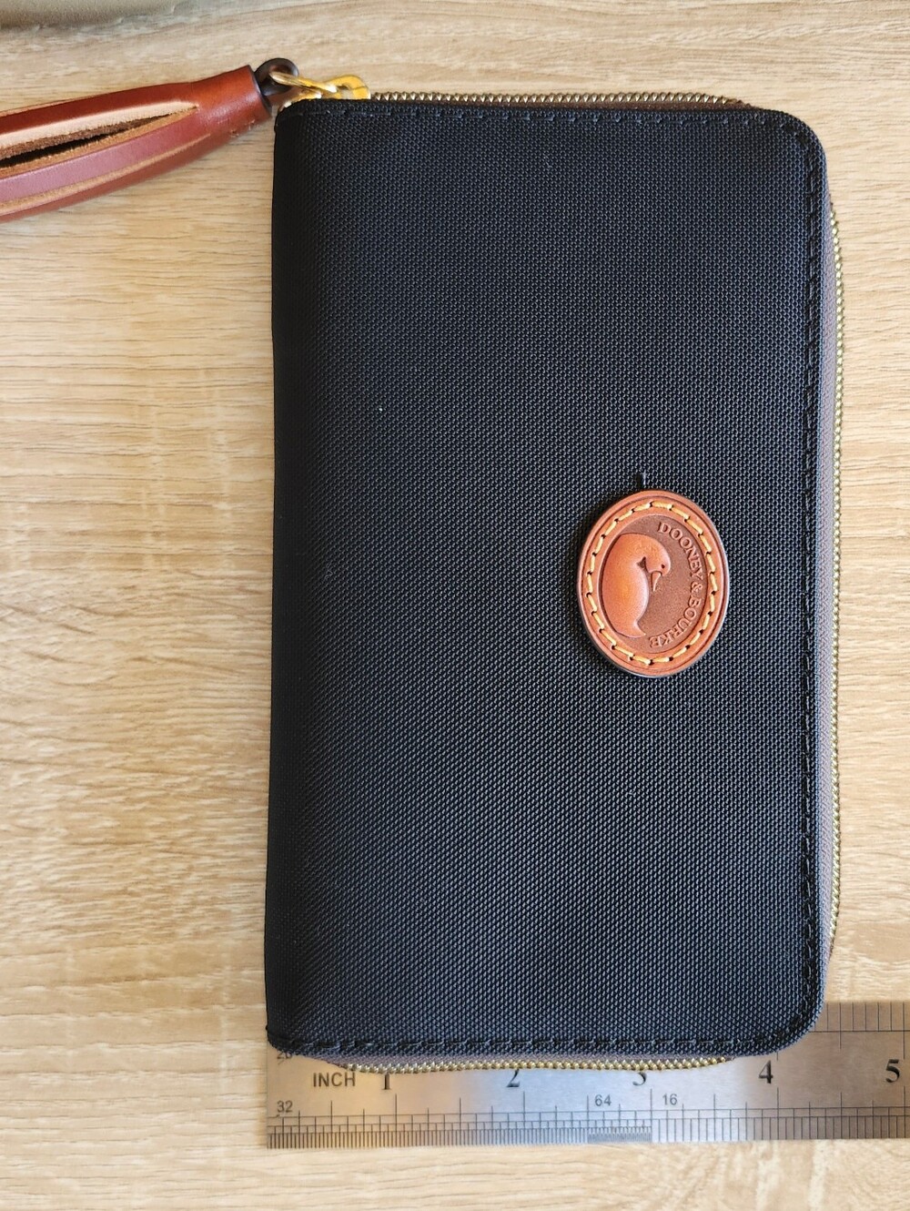Dooney & Bourke Nylon Large Zip Around Wristlet Wallet Clutch Black - Picture 4 of 9